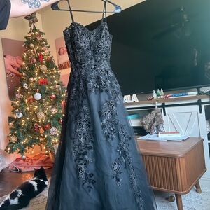 Elegant Black Lace Gown